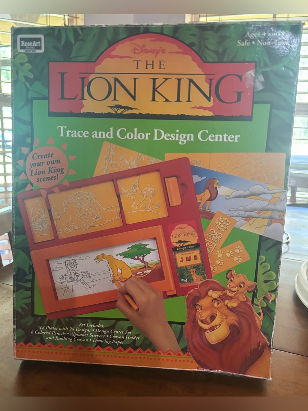 Vintage 1994 Mattel Disney's The Lion King Trace and Color Design Center